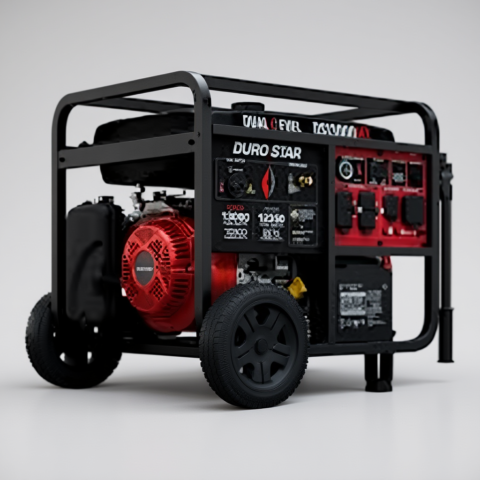 13,000W Dual Fuel Portable Generator, Powered by Gas or Propane, Electric Start, Home Backup & RV Ready