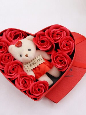 Soap Flower Heart-shaped Rose Gift Box Valentine's Day Gift