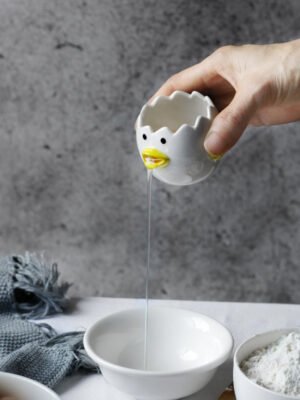 Cute Chicken Ceramic Egg White Separator
