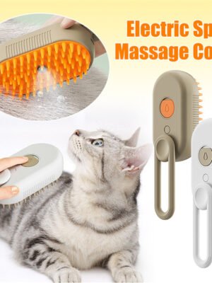 Cat Steam Brush Steamy Dog Brush 3 In 1 Electric Spray Cat Hair Brushes For Massage Pet Grooming Comb Hair Removal
