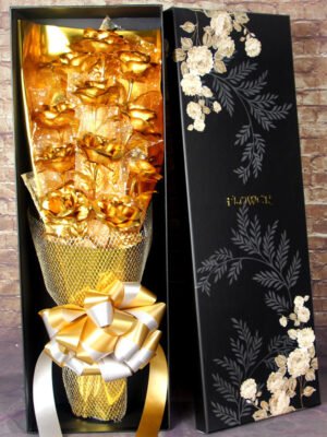 Valentine's Day Gift on Tanabata Valentine's Day 24K Golden Foil Rose
